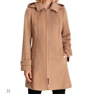 Michael Kors Tan Hooded Coat